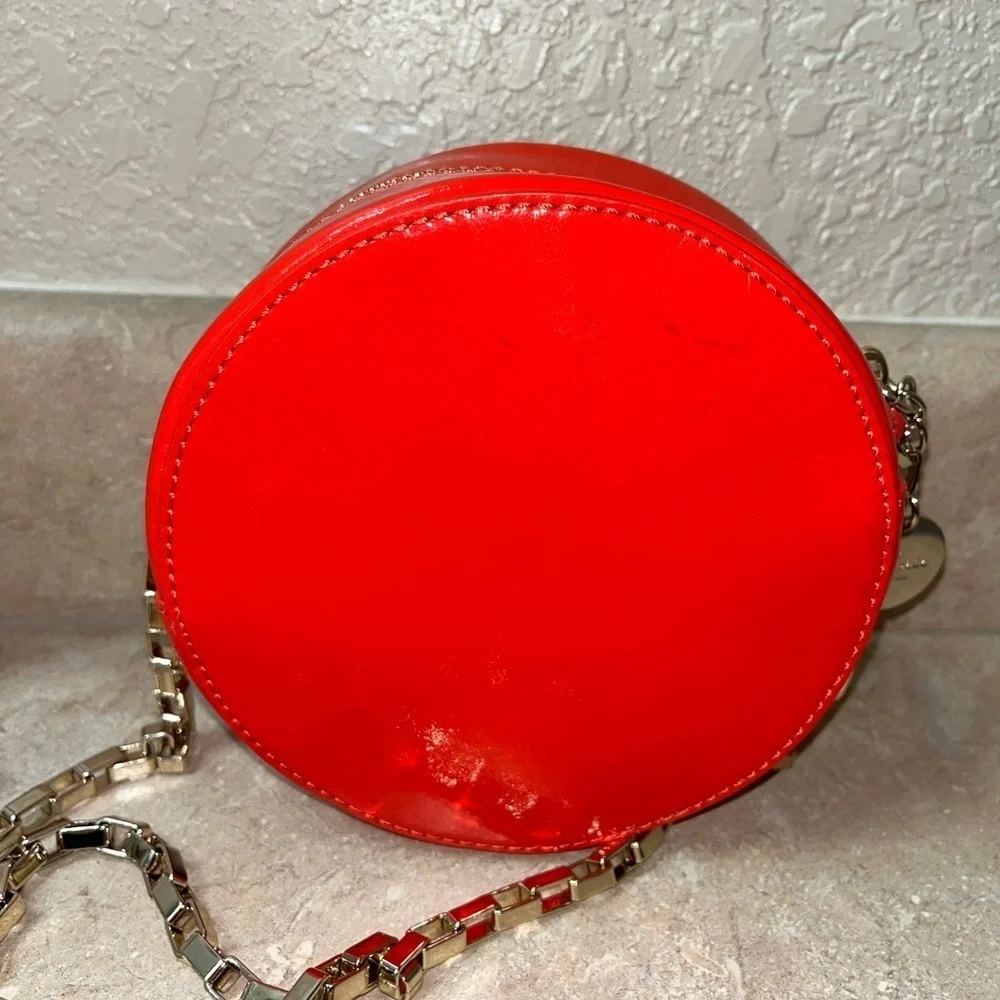 Kate Spade New York Normandy Park Circle Bag, Red Patent Leather Vintage Rare